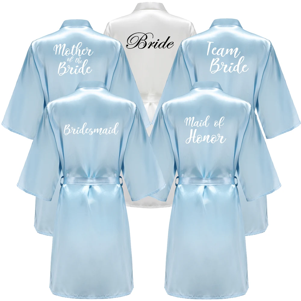 S28f4be8ce58044c09b7de93422fd64c8q-1.webp Blue Women Bathrobe White Letter Bride Bridesmaid Mother Maid of Honor Get Ready Bridal Party Robes Gifts Dressing Gown - Image 1