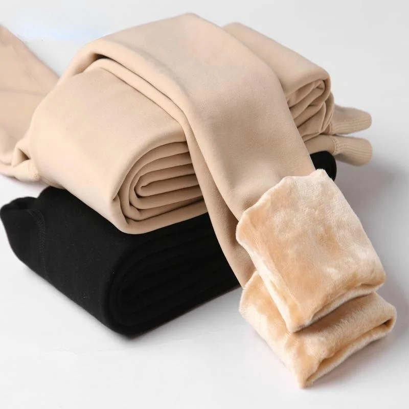 S682ce3e2b49c43ae9a319d28dda27c40E.webp Winter Leggings For Women Warm Leggins Solid Color Velvet Leggins High Waist Leggings Stretchy Leggings dropshipping - Image 1